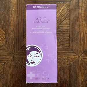 Derma Doctor Ain’t Misbehavin’ Toner Brand New Glycolic and Lactic Acid